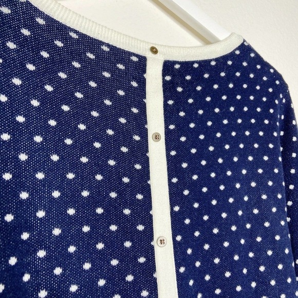 Tommy Hilfiger Polka Dot Button Back Sweater - Picture 6 of 7